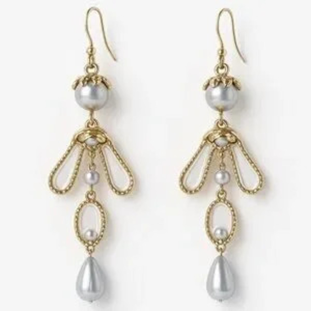 Elegance Gold and Silver Dangle Earrings